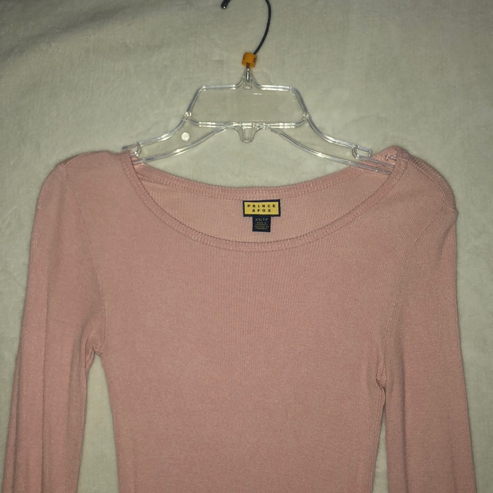 Pink long sleeve top